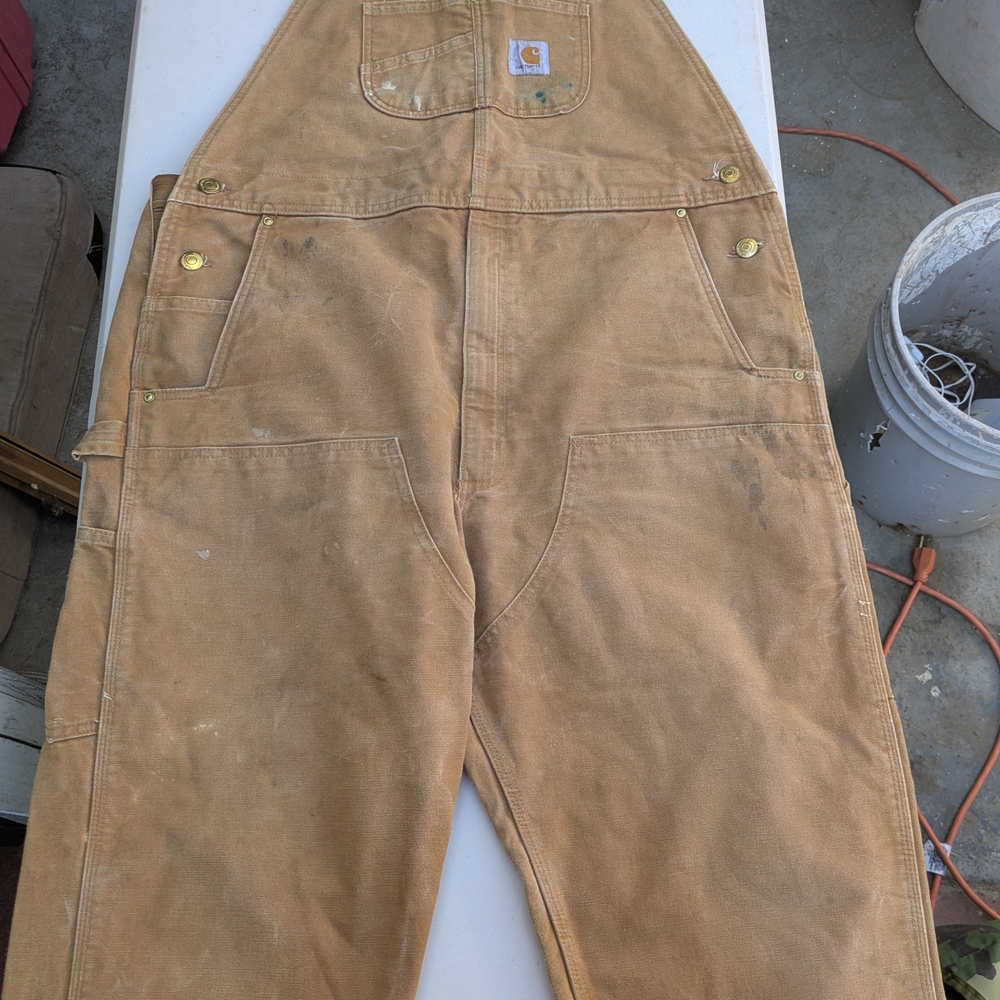 Carhartt Brown Work Overalls 40x30
